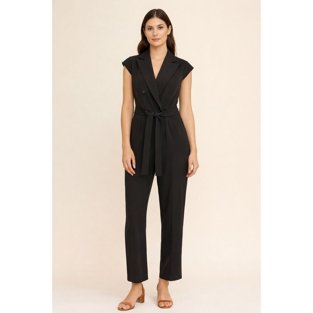 Stella McCartney Double Breasted Tux Jumpsuit in Black sz 38